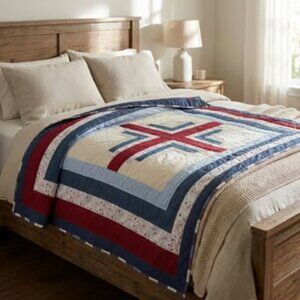 American Cross Twin Quilt